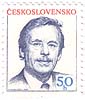 Prezident  esk republiky Vclav Havel, bval skaut a protektor eskho junka, 19*23mm